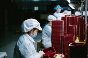 worker, woman, mask, face mask, medical mask, portrait, factory, factory worker, occupation, asian, asian woman, worker, factory, factory, factory, factory, factory, factory worker